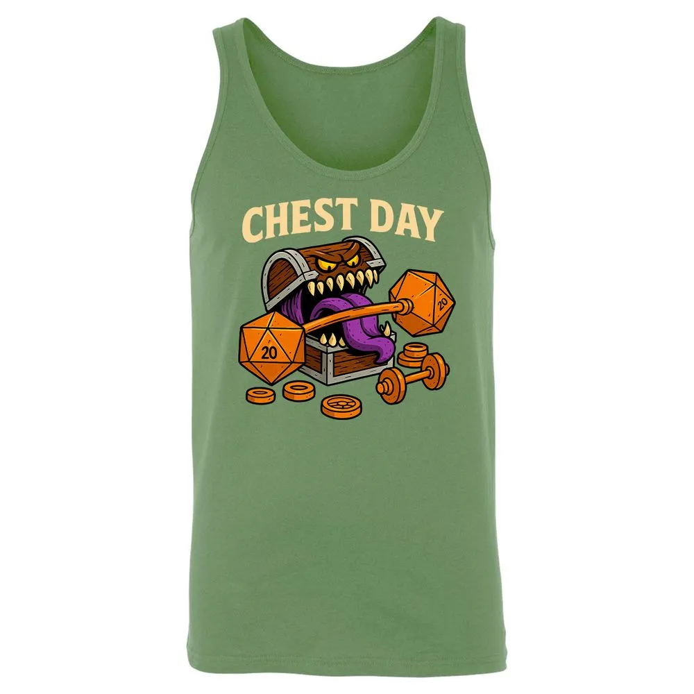 Chest Day Unisex Jersey Tank - Leaf - 10
