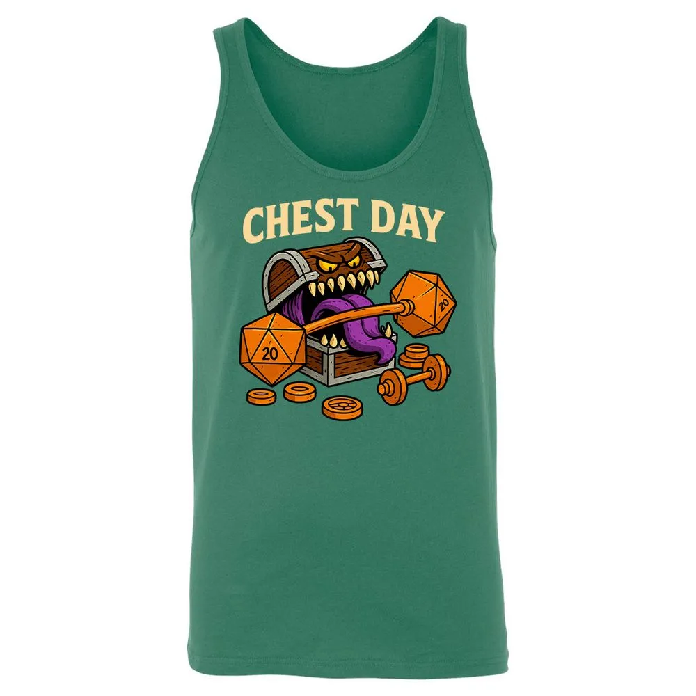 Chest Day Unisex Jersey Tank - Kelly - 9