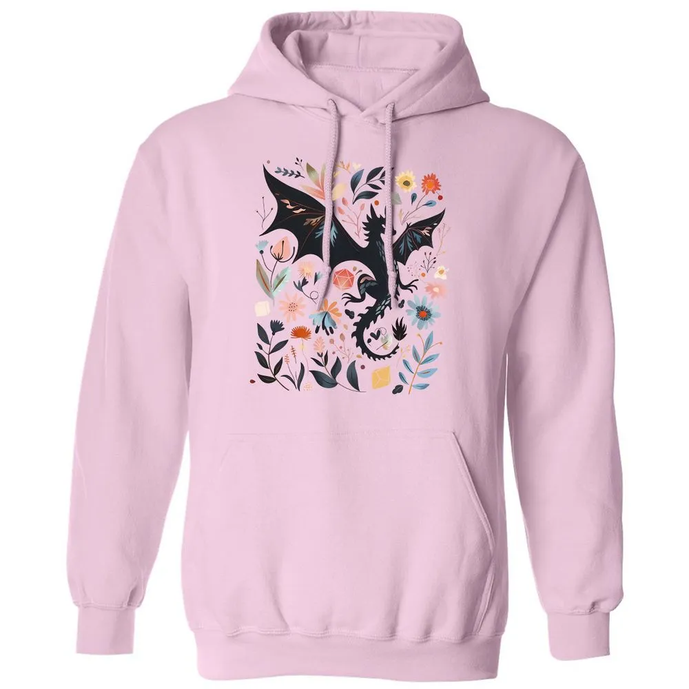 Floral DnD Dragon - Light Pink - 3