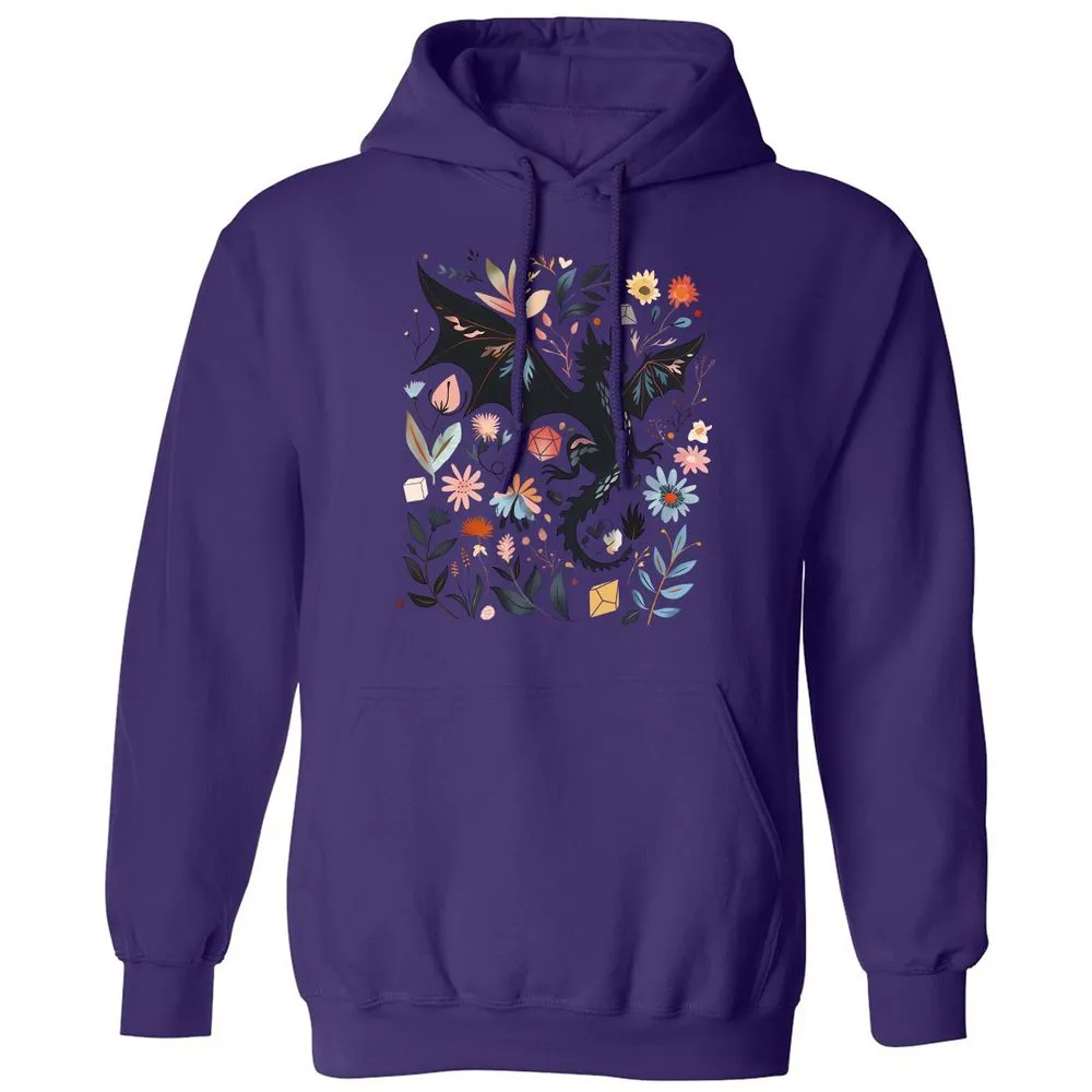 Floral DnD Dragon - Purple - 6