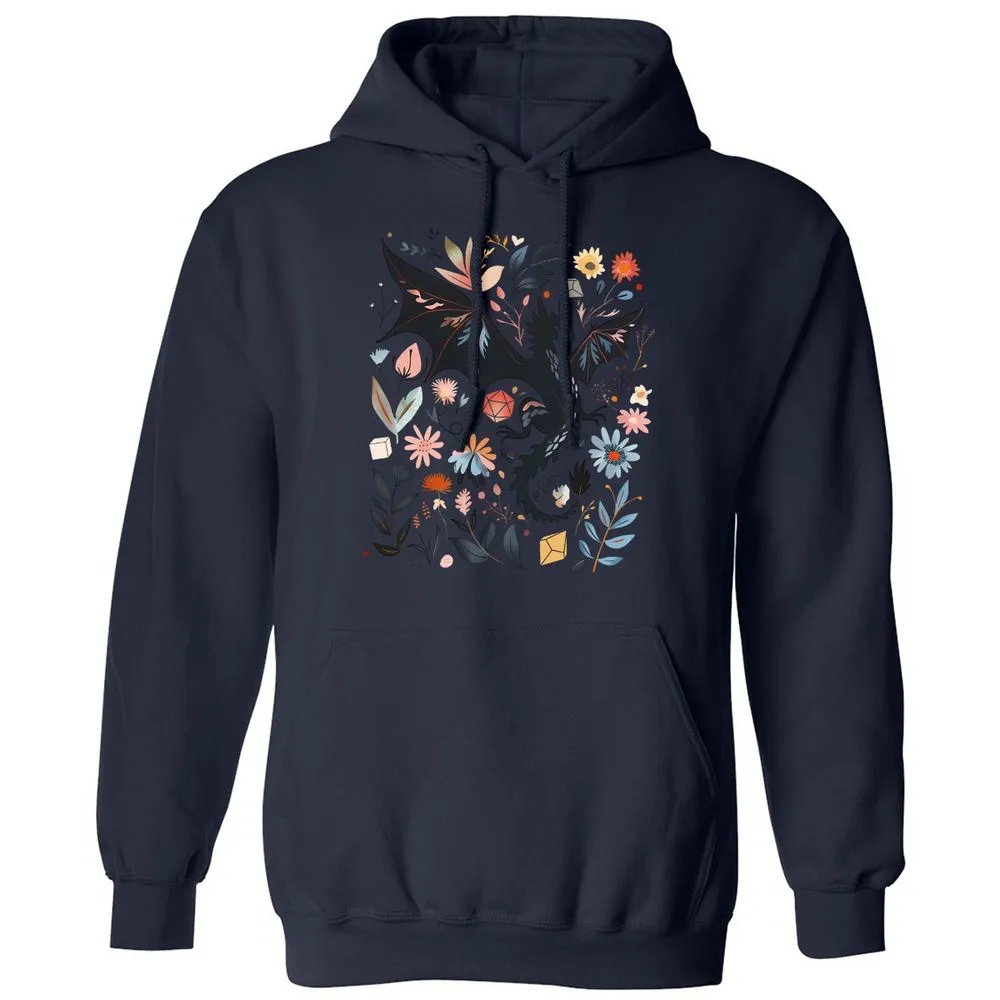 Floral DnD Dragon - Navy - 8