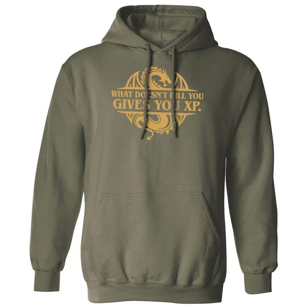 What Doesn't Kill You Gives You XP Classic Unisex Hoodie - Military Green - 4