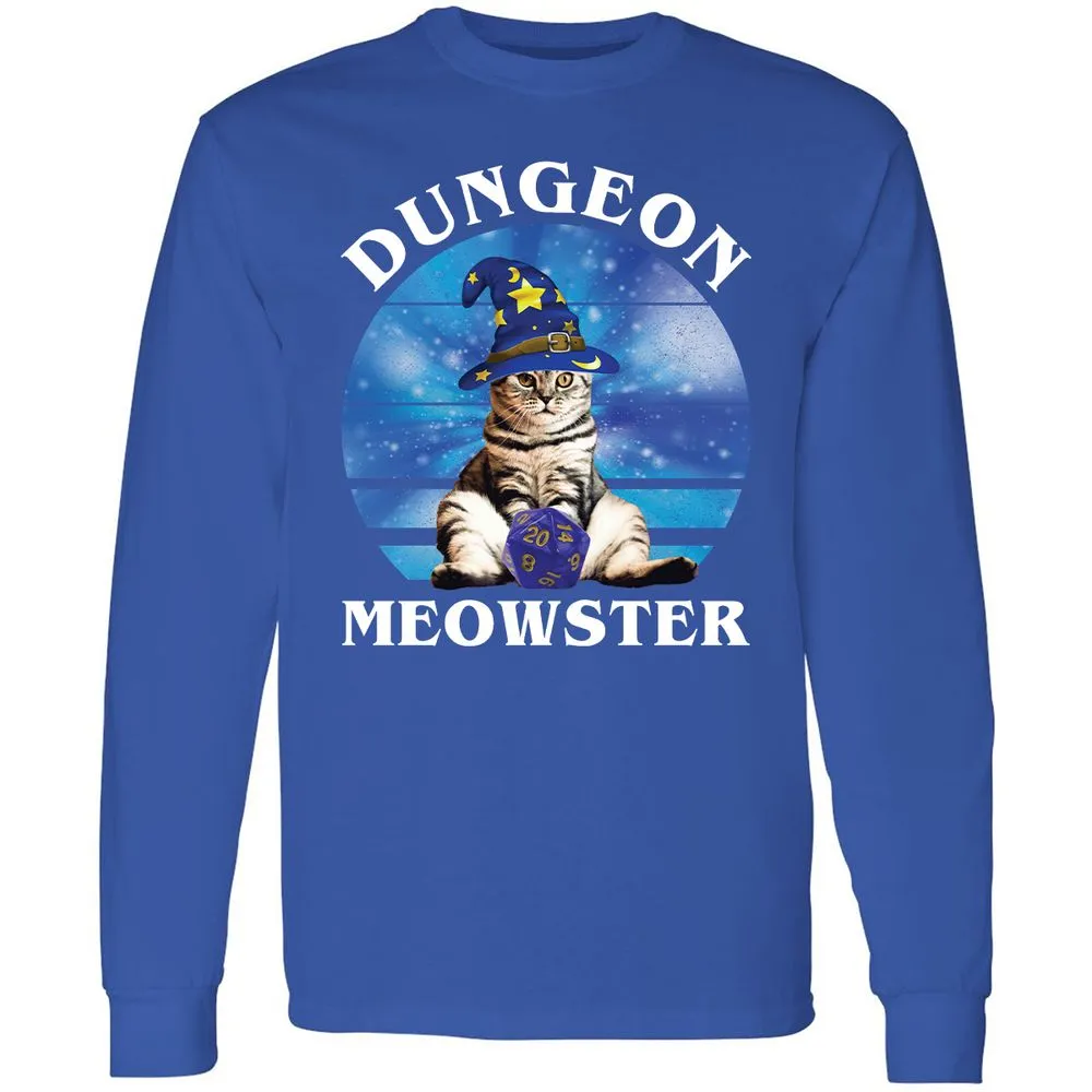 Dungeon Meowster Vintage Long Sleeve T-Shirt - Royal - 8