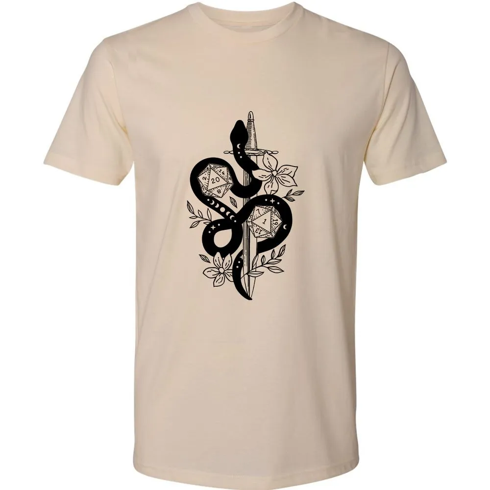 D20 Snake and Sword - Cream - 2