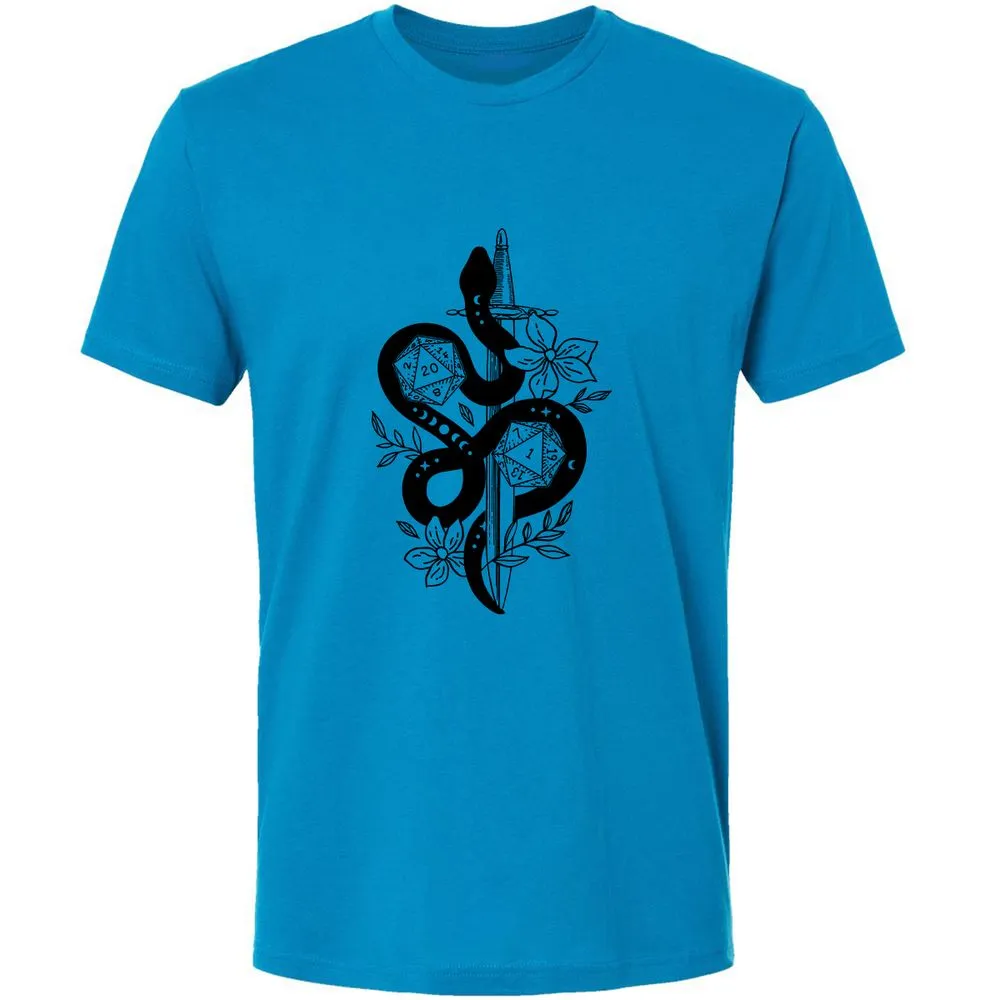 D20 Snake and Sword - Turquoise - 4