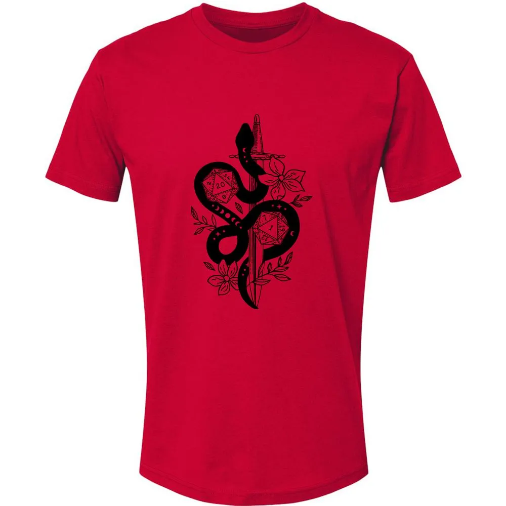 D20 Snake and Sword - Red - 6