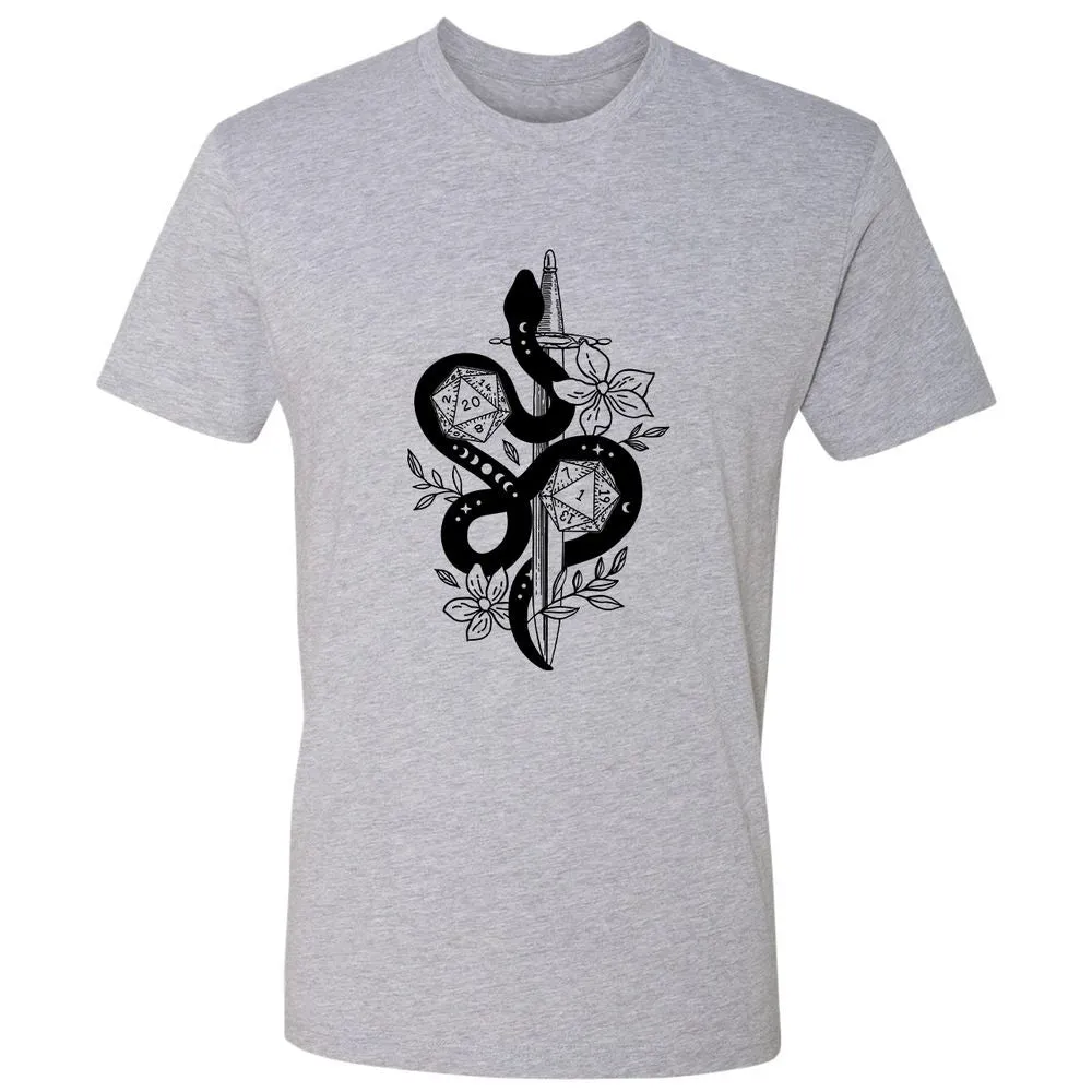 D20 Snake and Sword - Heather Grey - 9