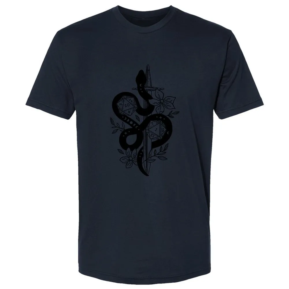 D20 Snake and Sword - Midnight Navy - 14