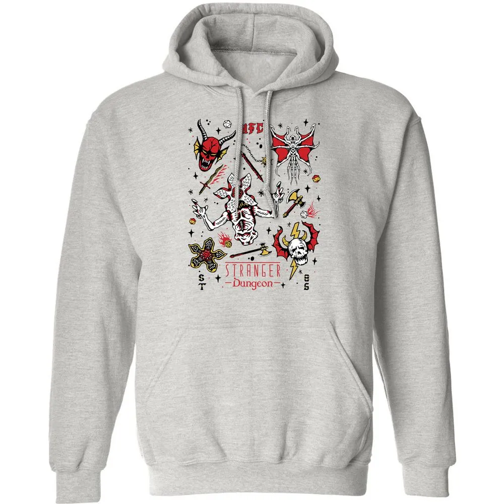 STRANGER DUNGEON Classic Unisex Hoodie - Ash - 2