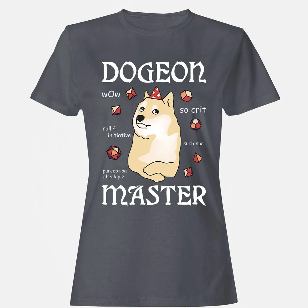 Dogeon Master Women's T-Shirt - Dark Heather - 5