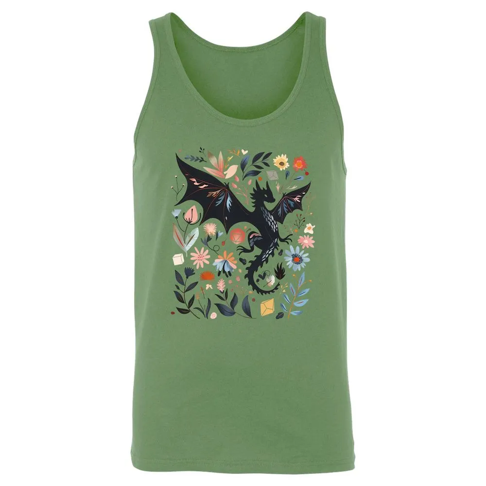 Floral DnD Dragon - Leaf - 10