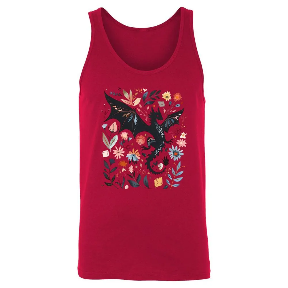 Floral DnD Dragon - Red - 11