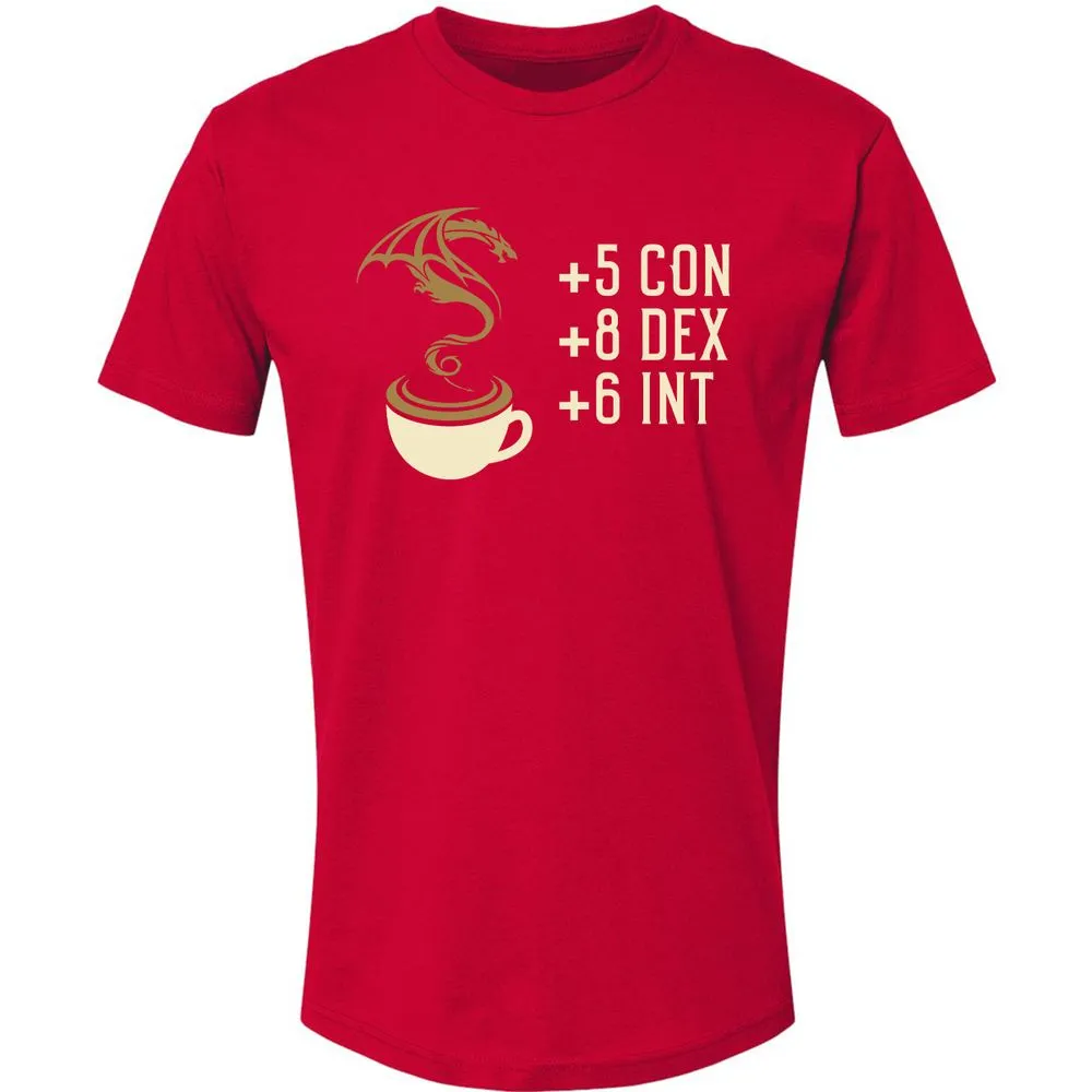 Coffee Dragon Premium Unisex T-Shirt - Red - 6
