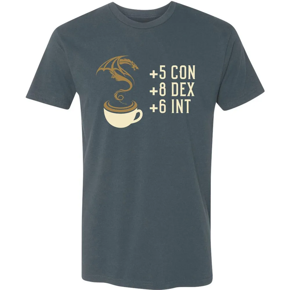 Coffee Dragon Premium Unisex T-Shirt - Indigo - 15