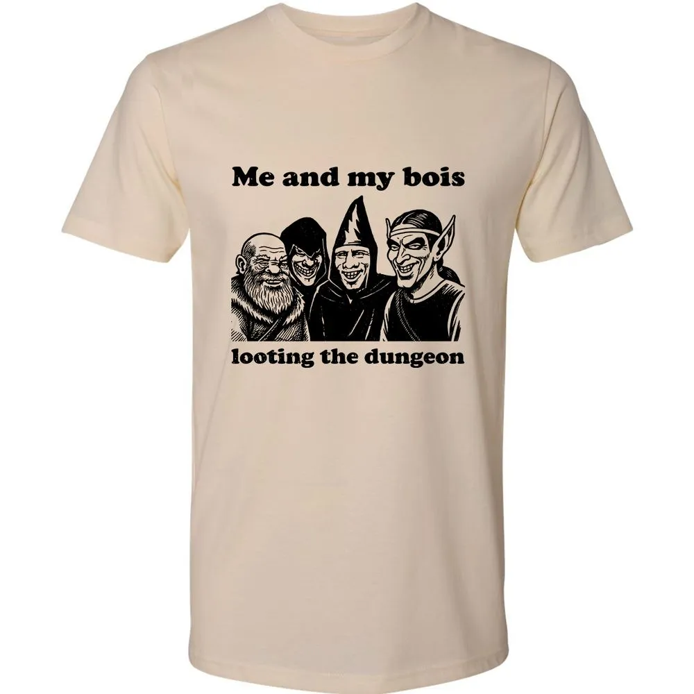 Me and my bois looting the dungeon Premium Unisex T-Shirt - Cream - 2