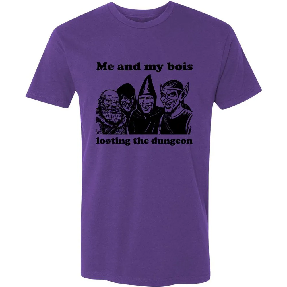 Me and my bois looting the dungeon Premium Unisex T-Shirt - Purple Rush - 7