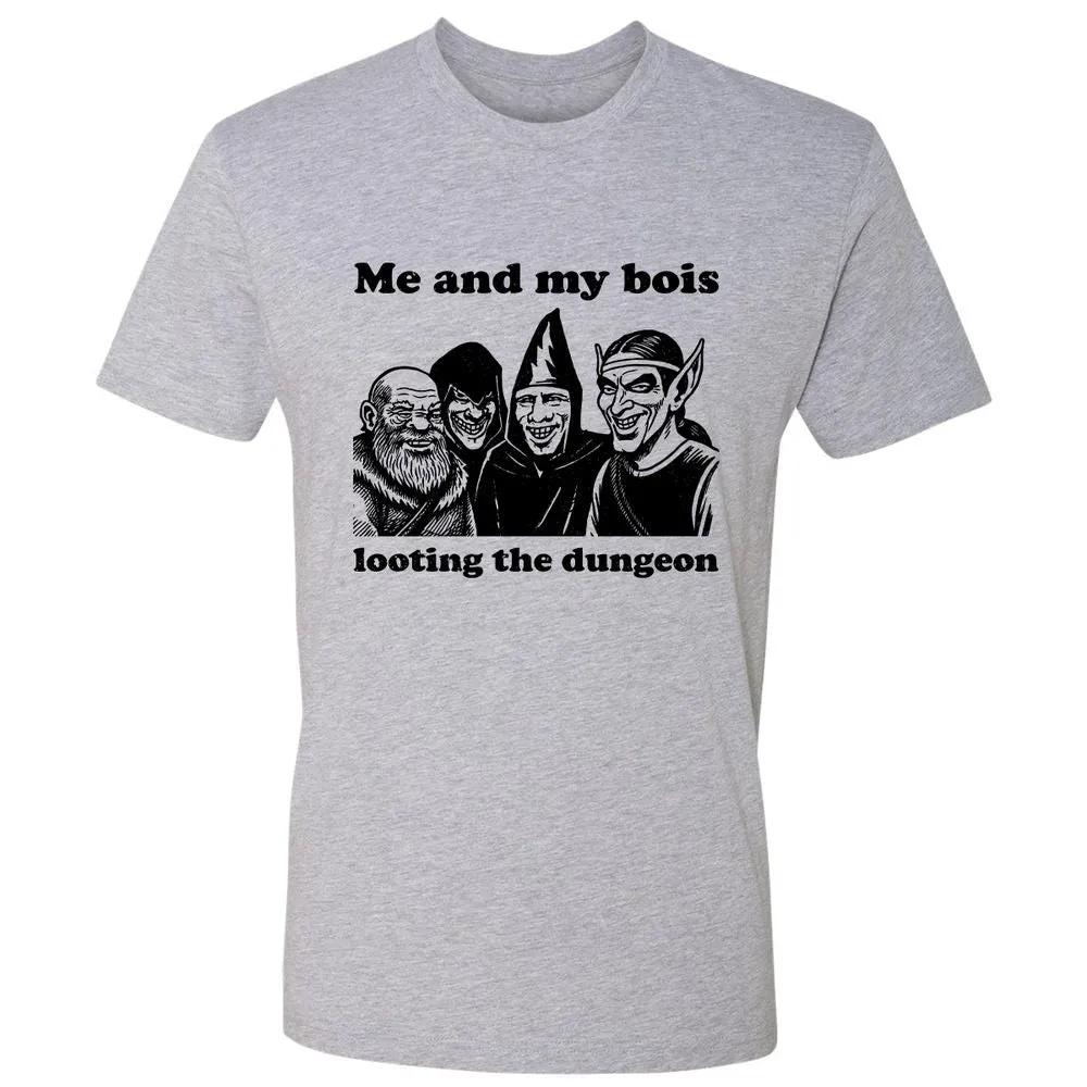 Me and my bois looting the dungeon Premium Unisex T-Shirt - Heather Grey - 9