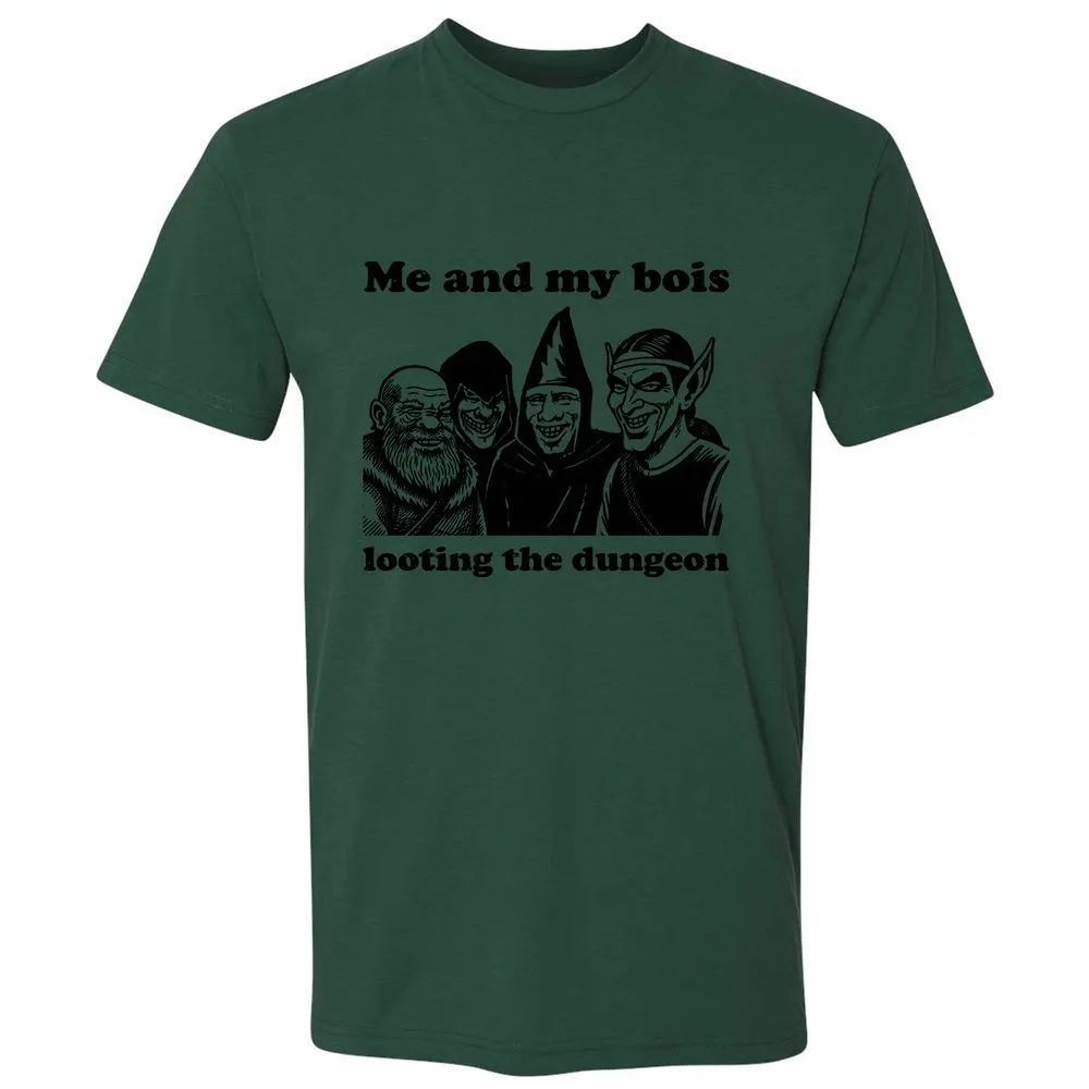 Me and my bois looting the dungeon Premium Unisex T-Shirt - Forest Green - 13