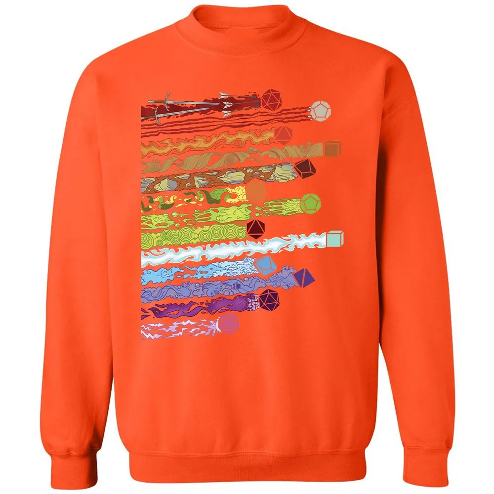 Damage Dices Classic Unisex Sweatshirt - Orange - 10