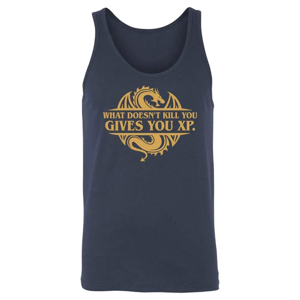 What Doesn't Kill You Gives You XP Unisex Jersey Tank - Navy - 2