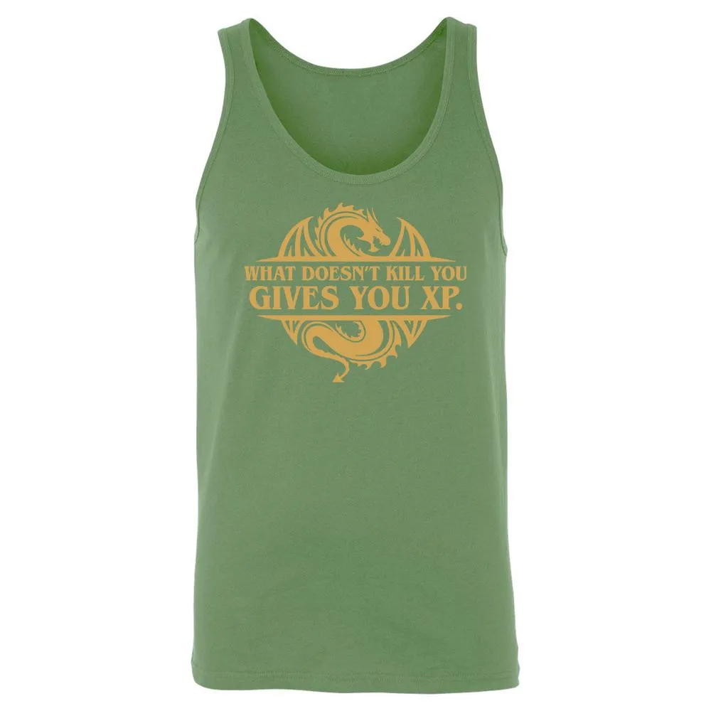 What Doesn't Kill You Gives You XP Unisex Jersey Tank - Leaf - 10
