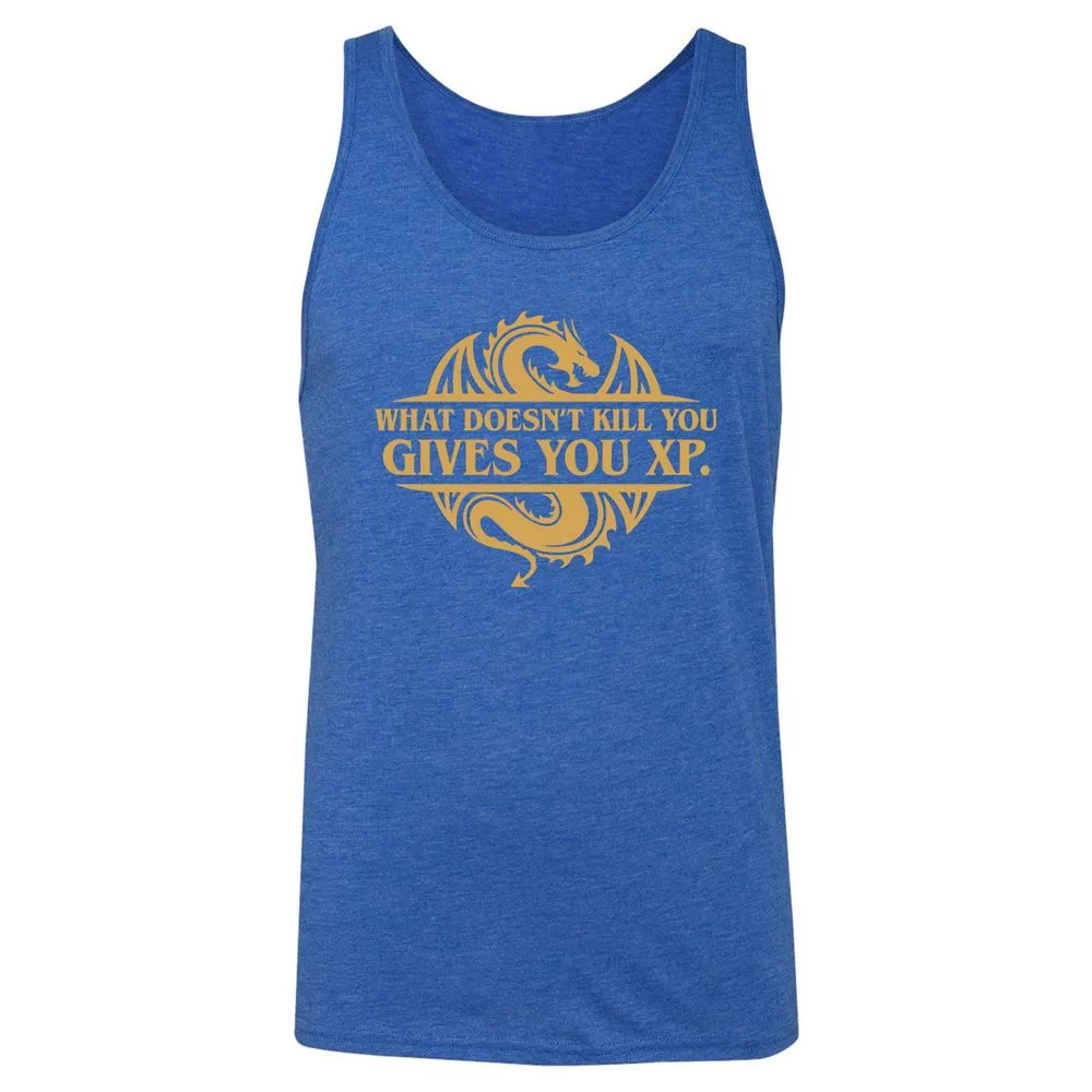 What Doesn't Kill You Gives You XP Unisex Jersey Tank - True Royal Triblend - 12
