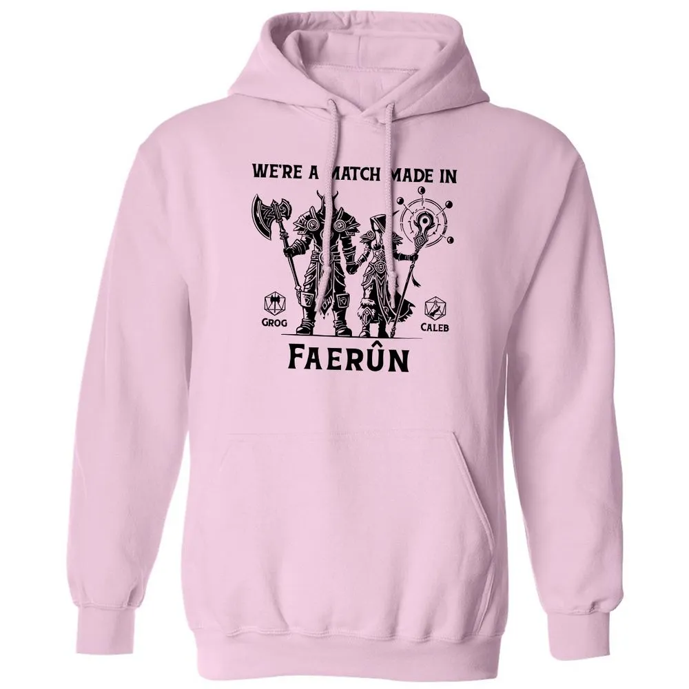 Custom DnD Class Couple Classic Unisex Hoodie - Light Pink - 3