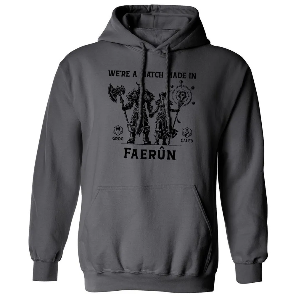 Custom DnD Class Couple Classic Unisex Hoodie - Charcoal - 7