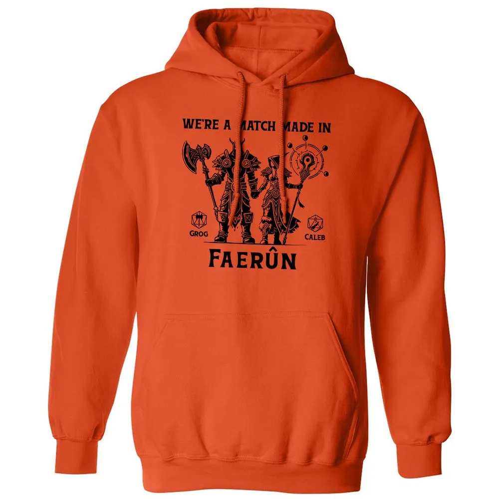 Custom DnD Class Couple Classic Unisex Hoodie - Orange - 10