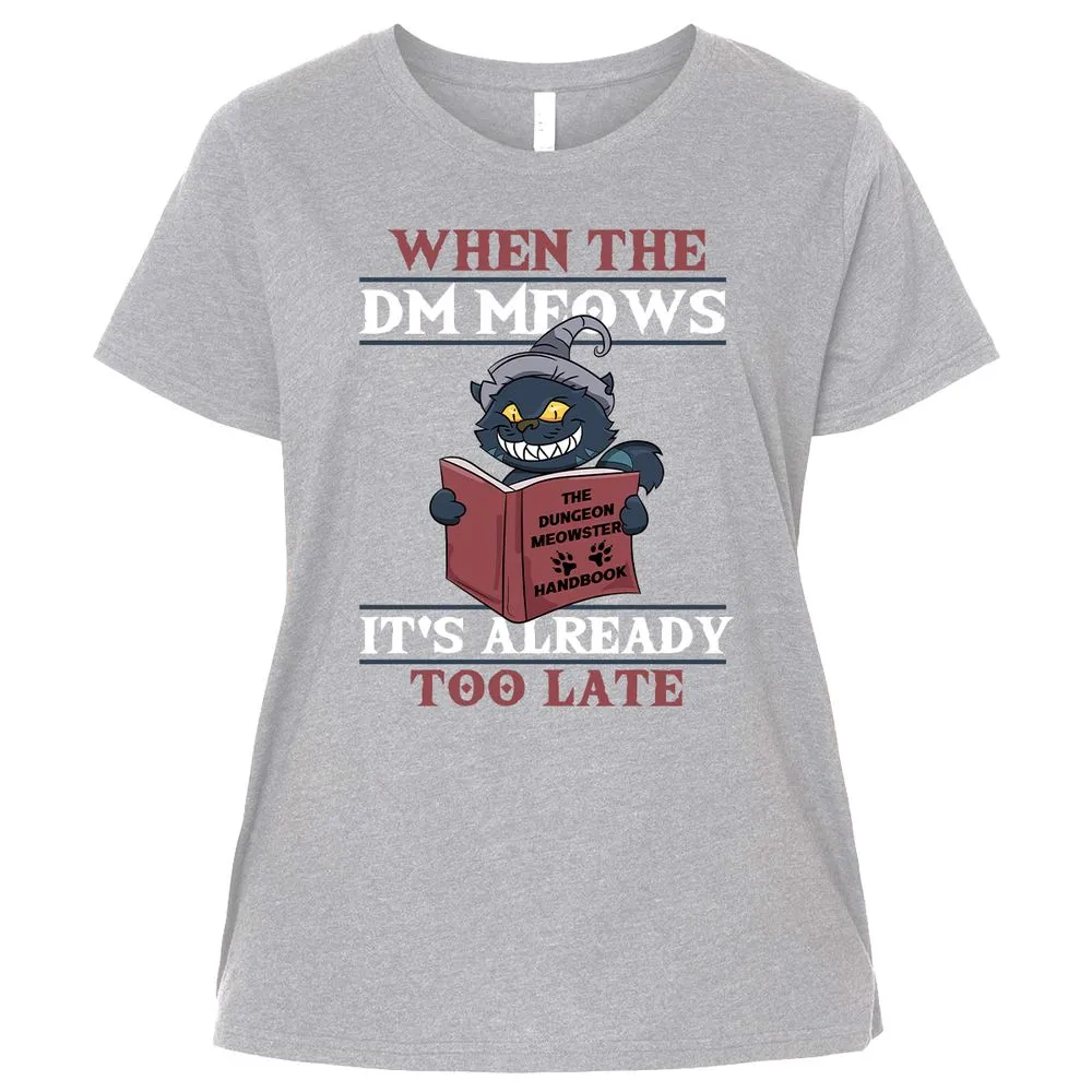 When The DM Meow Ladies Curvy Jersey - Heather - 3