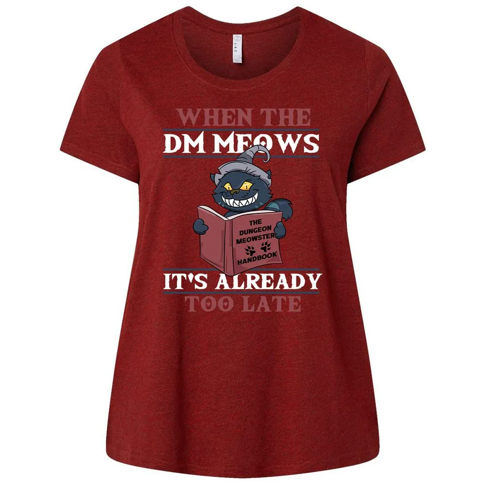 When The DM Meow Ladies Curvy Jersey - Cardinal - 10