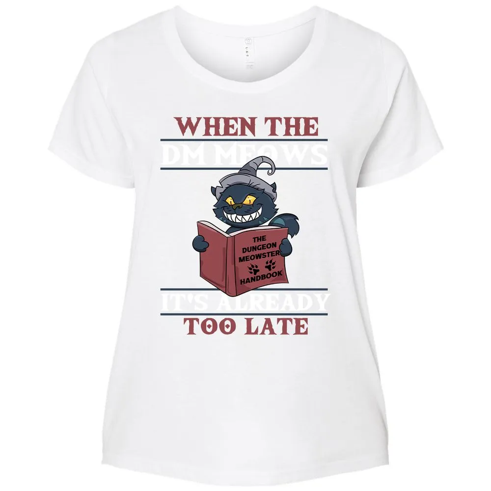 When The DM Meow Ladies Curvy Jersey - White - 6