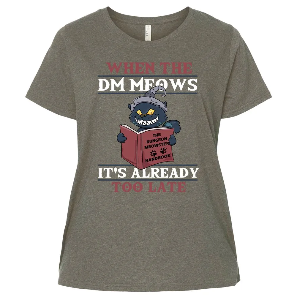 When The DM Meow Ladies Curvy Jersey - Bamboo Blackout - 2