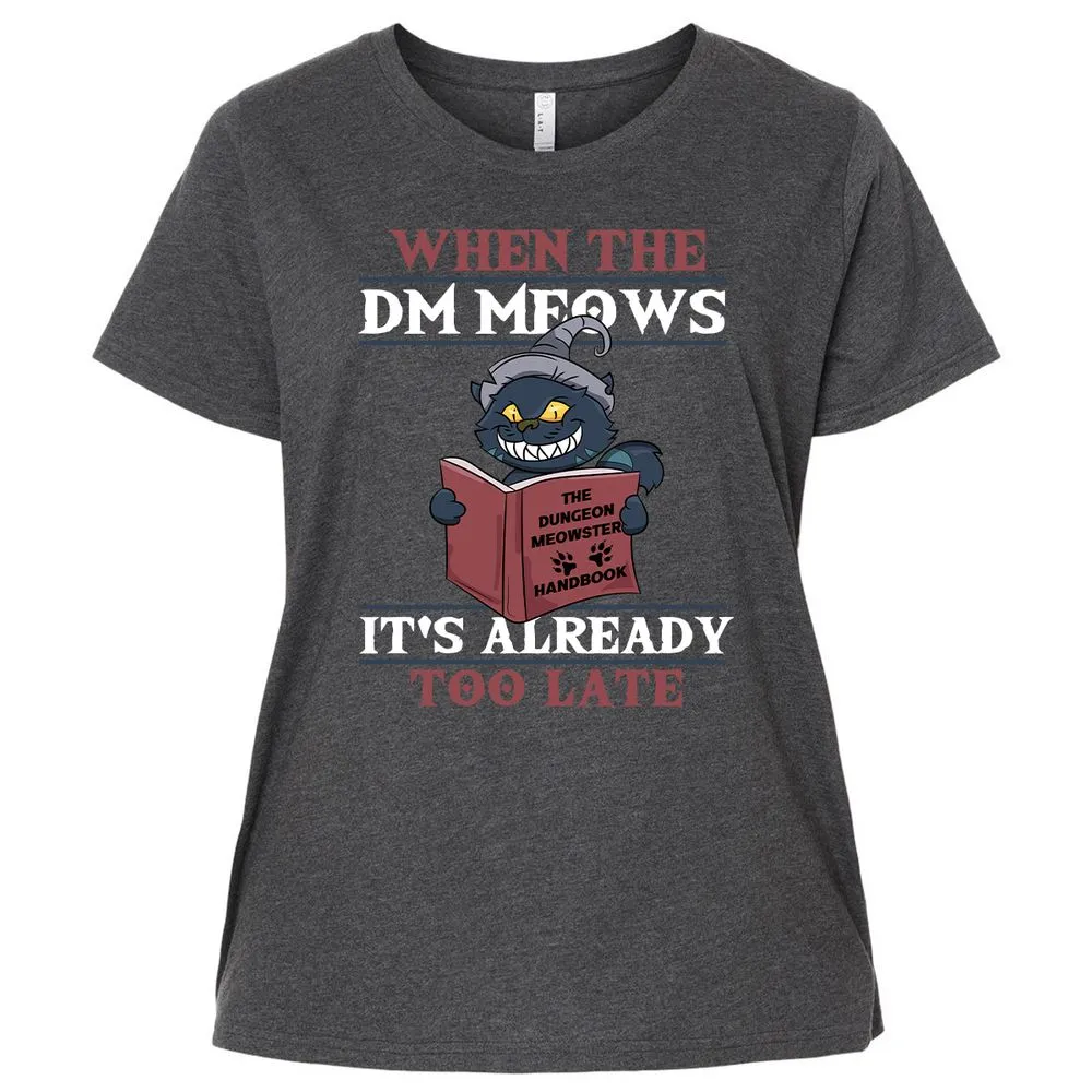 When The DM Meow Ladies Curvy Jersey - Vintage Smoke - 4