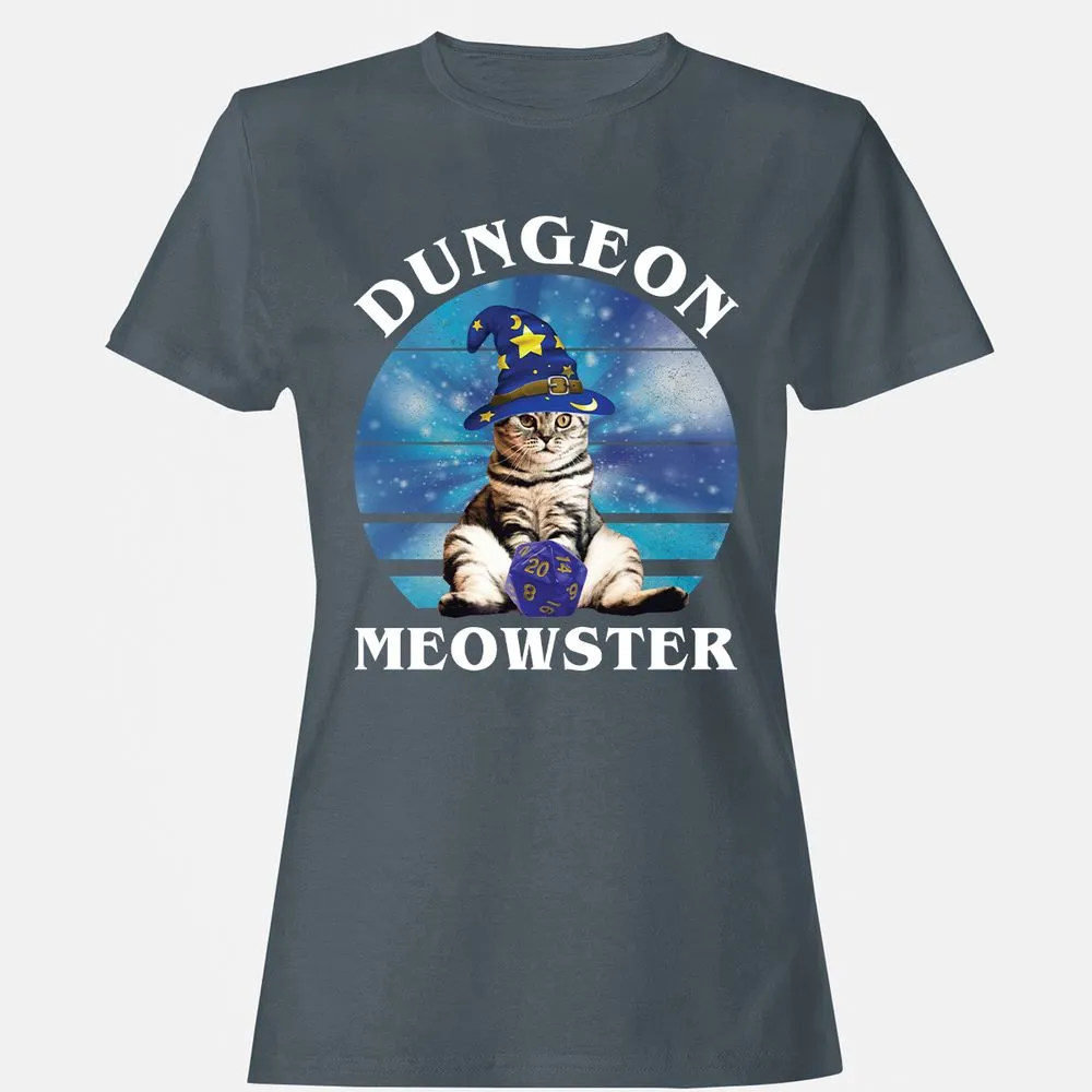 Dungeon Meowster Vintage Women's T-Shirt - Charcoal - 3