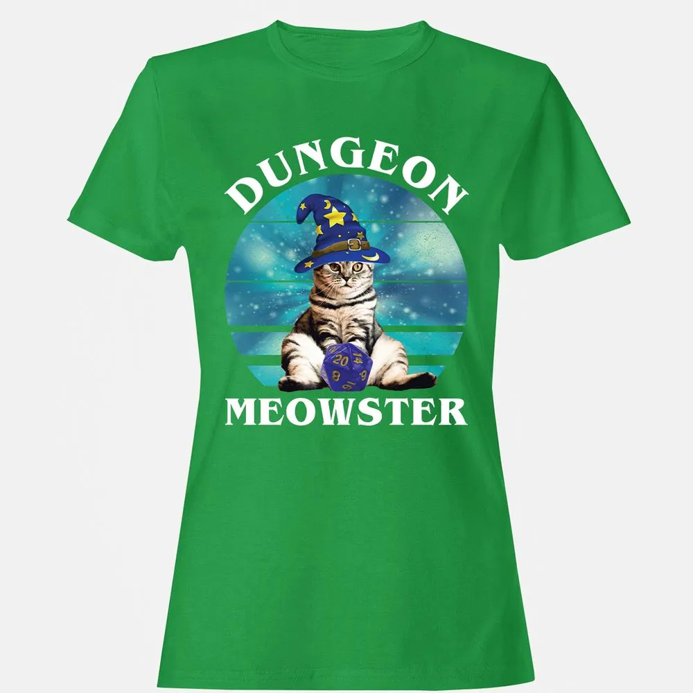 Dungeon Meowster Vintage Women's T-Shirt - Irish Green - 7