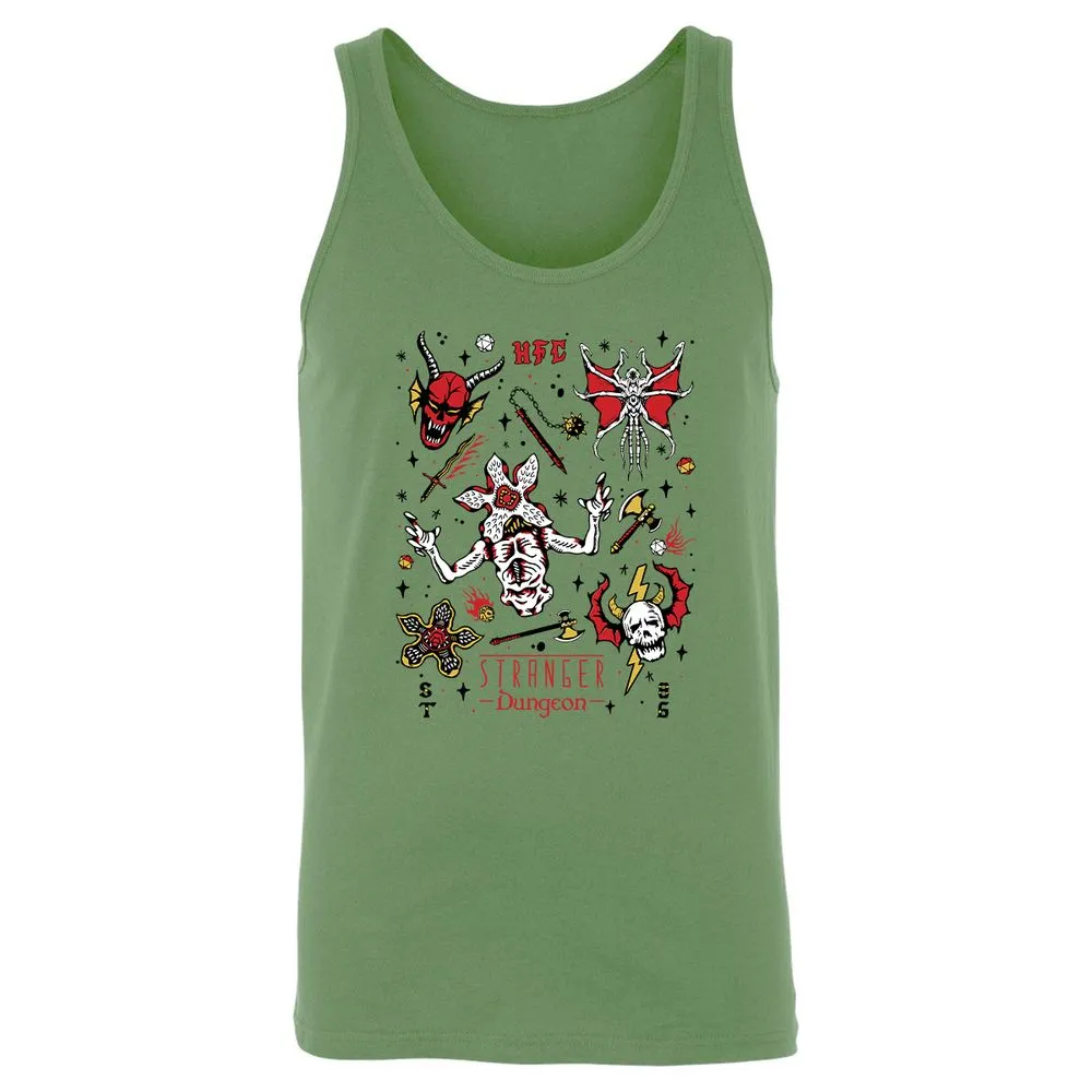 STRANGER DUNGEON Unisex Jersey Tank - Leaf - 10
