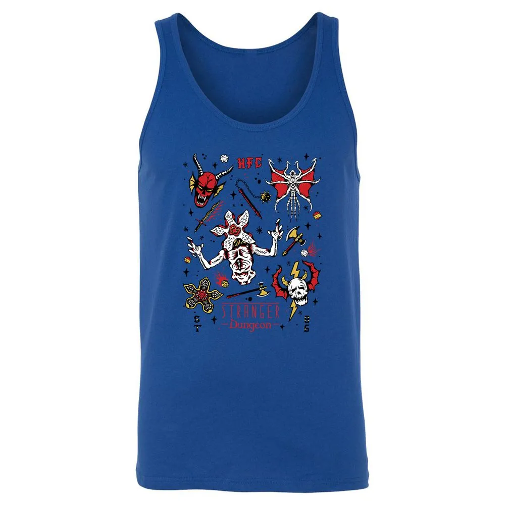 STRANGER DUNGEON Unisex Jersey Tank - True Royal - 13