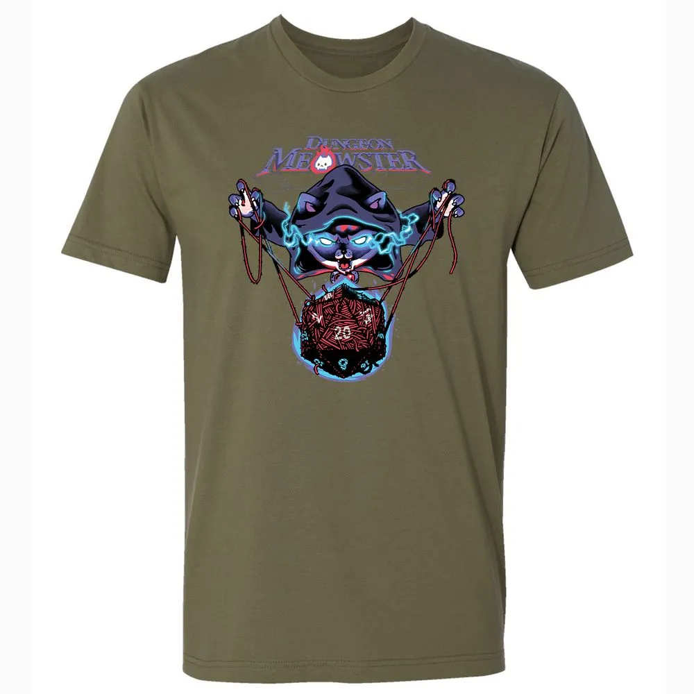 Dungeon Meowster Premium Unisex T-Shirt - Military Green - 5