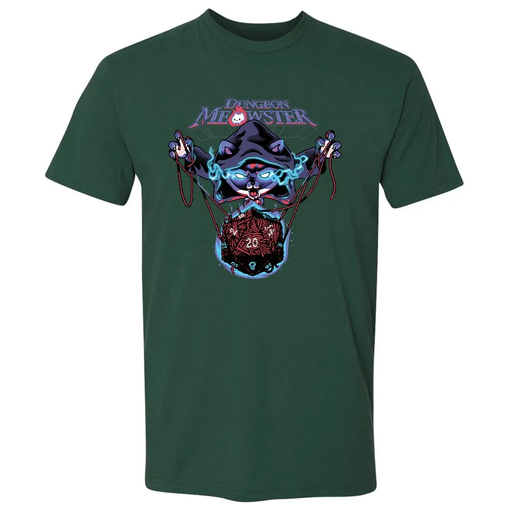 Dungeon Meowster Premium Unisex T-Shirt - Forest Green - 13