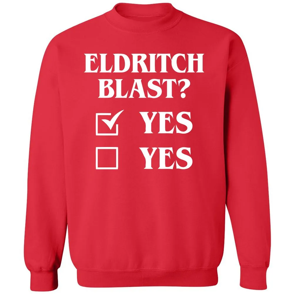 Eldritch Blast Yes Classic Unisex Sweatshirt - Red - 5