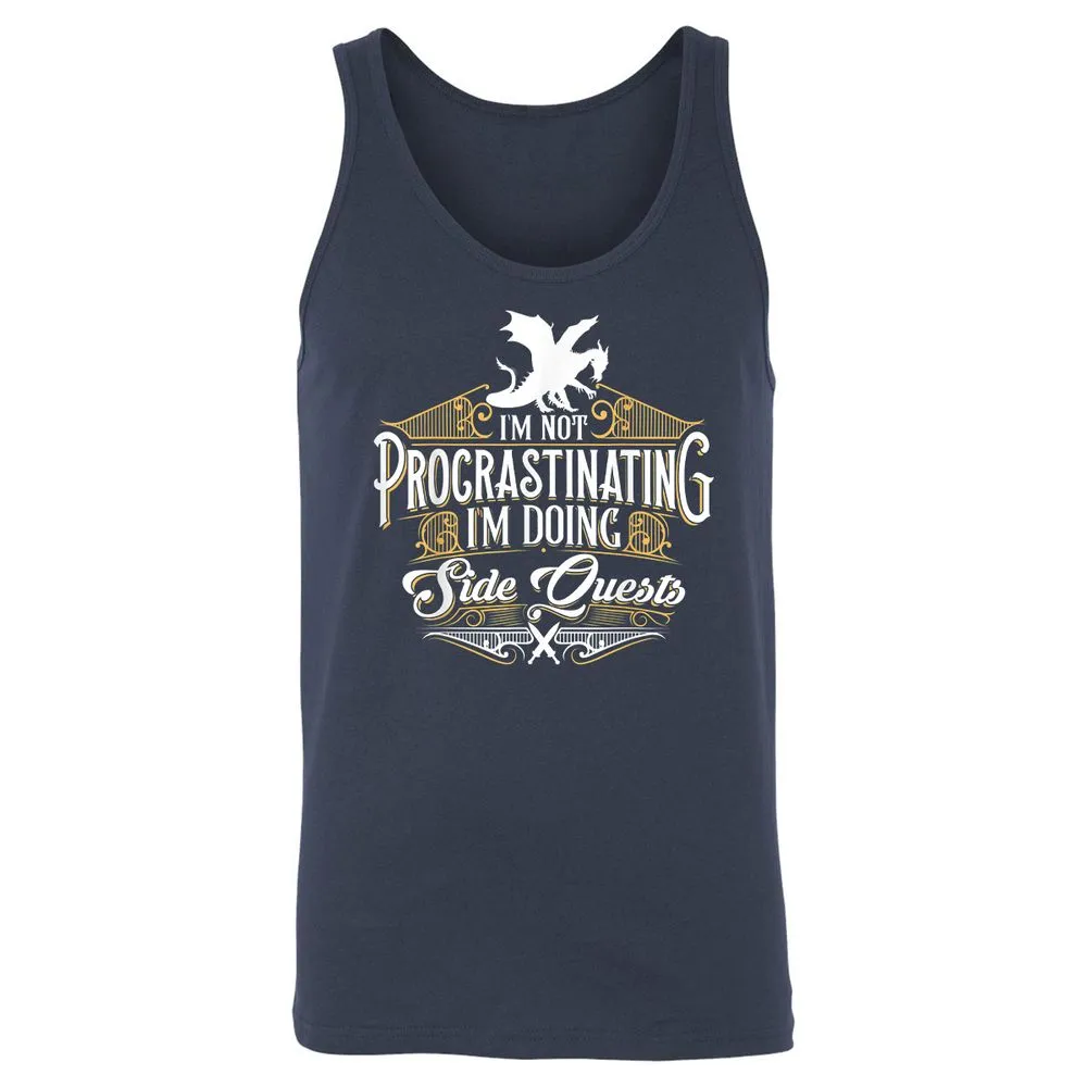 I'm Doing Side Quests Unisex Jersey Tank - Navy - 2