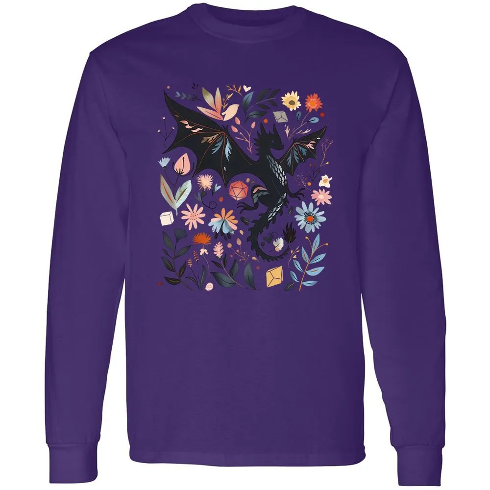 Floral DnD Dragon - Purple - 13