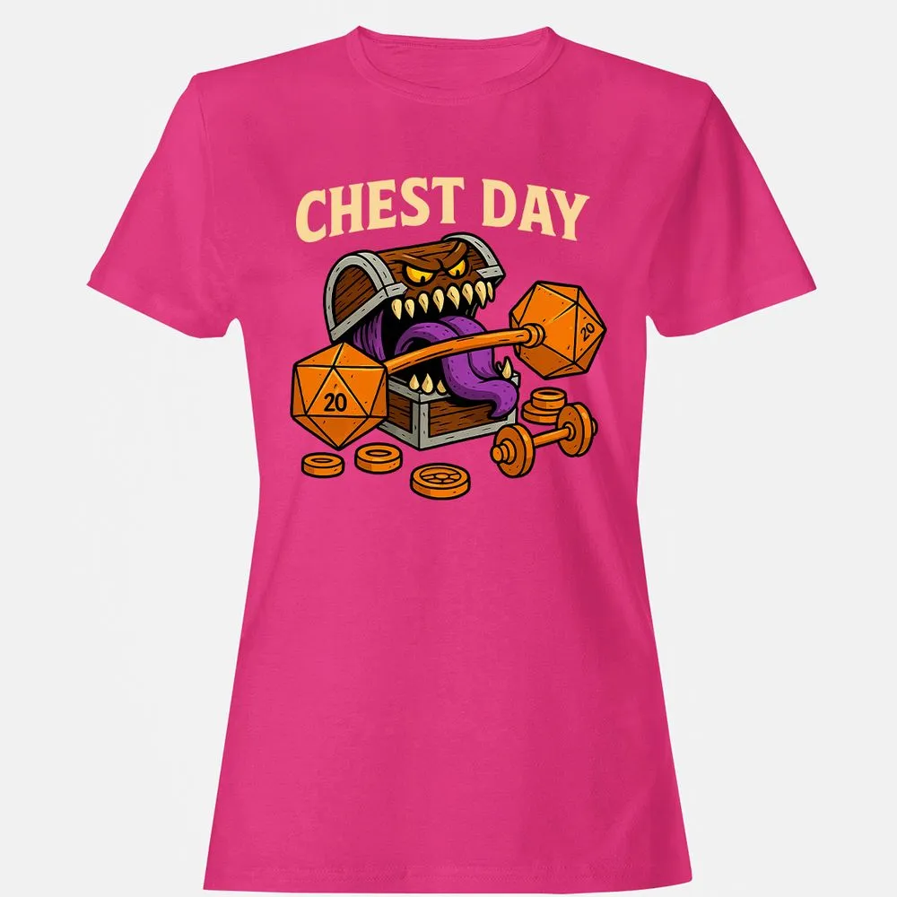 Chest Day Women's T-Shirt - Heliconia - 6