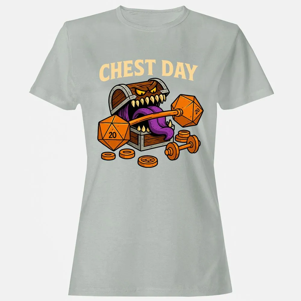 Chest Day Women's T-Shirt - Ash - 2