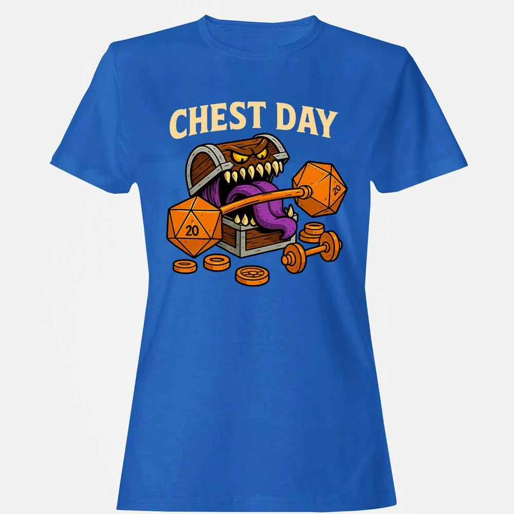 Chest Day Women's T-Shirt - Royal - 14