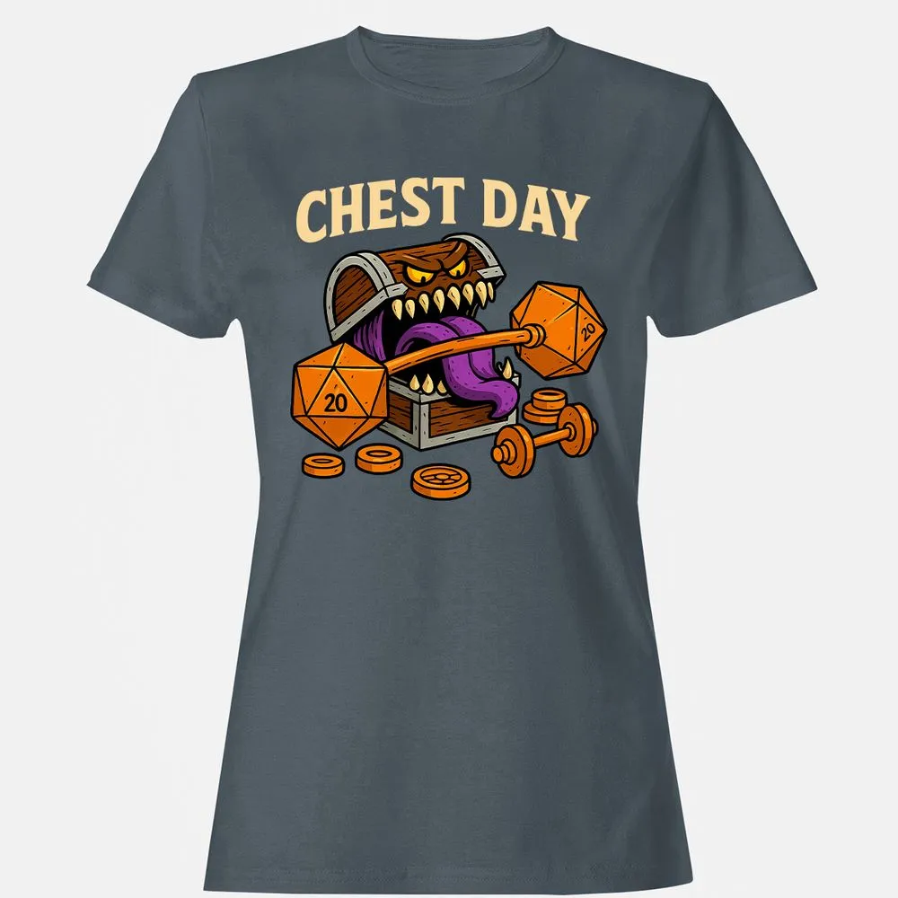 Chest Day Women's T-Shirt - Charcoal - 3