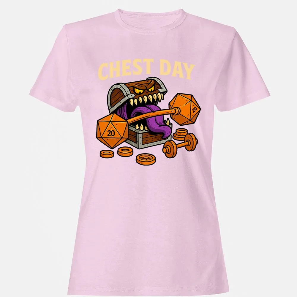 Chest Day Women's T-Shirt - Light Pink - 9