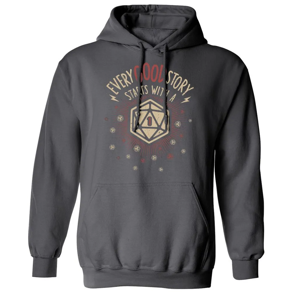 Good Story Starts With A 1 Classic Unisex Hoodie - Charcoal - 7