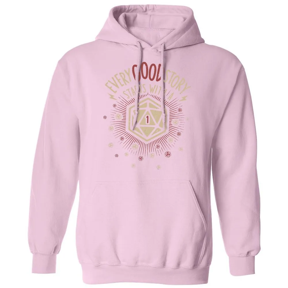 Good Story Starts With A 1 Classic Unisex Hoodie - Light Pink - 3